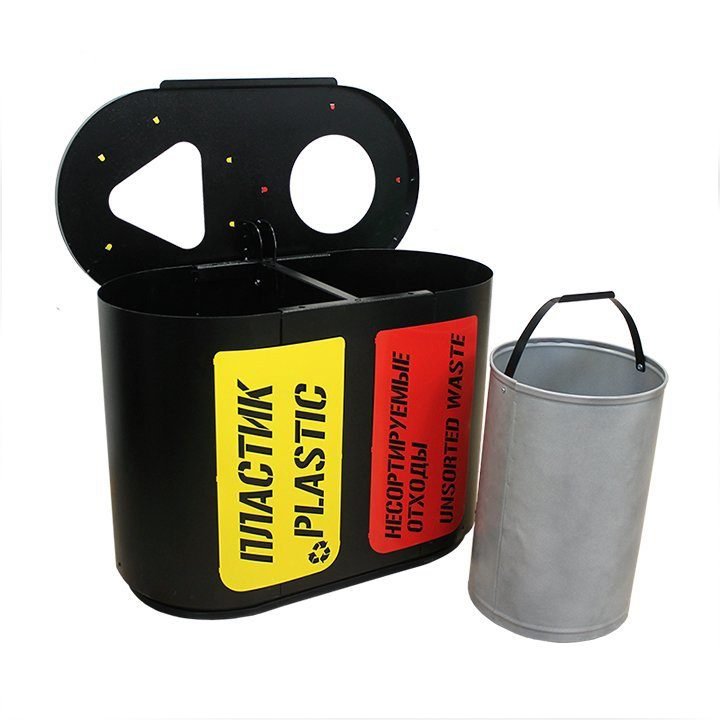 Урна для раздельного сбора мусора Город 2 - вид 3